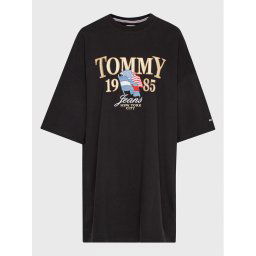 Tommy Jeans Póló Luxe DW0DW15087 Fekete Regular Fit
