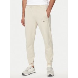 Calvin Klein Melegítő alsó Micro Logo K10K109940 Bézs Regular Fit