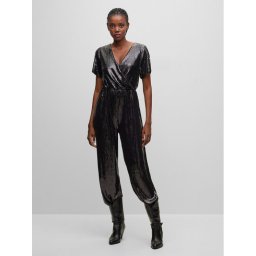 Boss Kezeslábas C_Eseca 50483693 Fekete Relaxed Fit