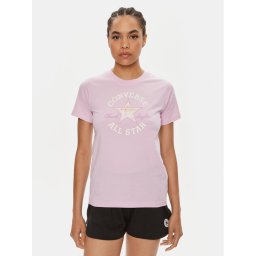 Converse Póló W Chuck Patch Infill Tee 10026362-A03 Lila Regular Fit