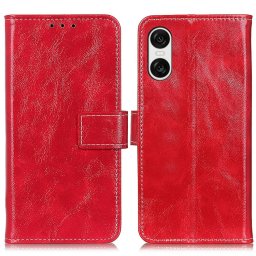 RETRO Pénztárca tok Sony Xperia 10 VI piros