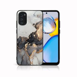 PROTEMIO MY ART Védőburkolat a Motorola Moto E32 / E32s számára GREY MARBLE (140)