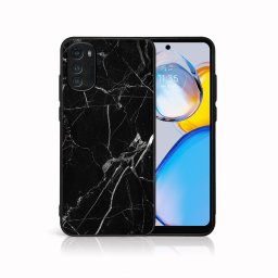 PROTEMIO MY ART Védőburkolat a Motorola Moto E32 / E32s számára BLACK MARBLE (142)
