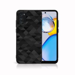 PROTEMIO MY ART Védőburkolat a Motorola Moto E32 / E32s számára BLACK TRIANGLES (232)