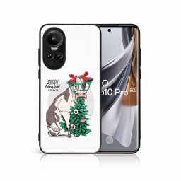 PROTEMIO MY ART Karácsonyi kivitelű borító Oppo Reno10 5G / Reno 10 Pro 5G VIDÁM CHRISTMAS (074)