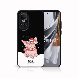 PROTEMIO MY ART Karácsonyi dizájnú borító Oppo Reno10 5G / Reno 10 Pro 5G HAJJON HÓT (075)
