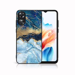 PROTEMIO MY ART Védőburkolat a Oppo-hoz A38 BLUE MARBLE (141)
