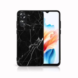 PROTEMIO MY ART Védőburkolat a Oppo-hoz A38 BLACK MARBLE (142)