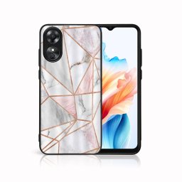 PROTEMIO MY ART Védőburkolat a Oppo-hoz A38 PINK MARBLE (143)
