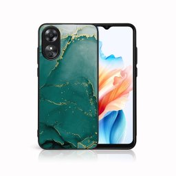 PROTEMIO MY ART Védőburkolat a Oppo-hoz A38 GREEN MARBLE (145)