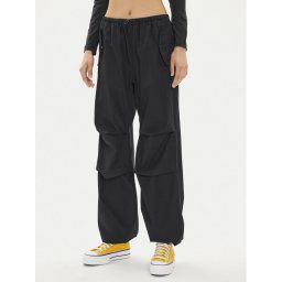 Converse Szövet nadrág W Parachute Pant 10026399-A01 Fekete Loose Fit