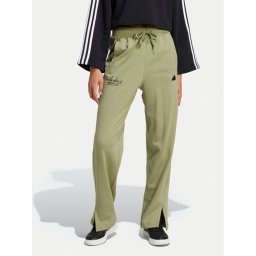 adidas Melegítő alsó Signature Graphic JI6524 Zöld Loose Fit
