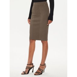 Guess Ceruzaszoknya Lucille W4YD38 Z2U00 Barna Slim Fit