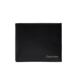 Calvin Klein Nagyméretű férfi pénztárca Ck Smooth Bifold 5Cc W/Coin K50K512076 Fekete