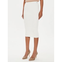 Guess Szoknya W4YD77 Z2YN2 Fehér Slim Fit