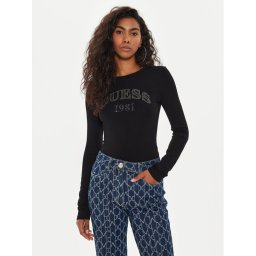 Guess Body Alexandra W4YP06 K68D2 Fekete Slim Fit