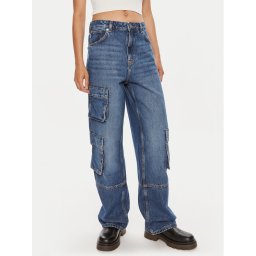 Hugo Farmer Leni 50513698 Kék Loose Fit