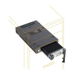 IcyDock 1xM.2 NVMe to 1x3.5" bay mobile rack keylo