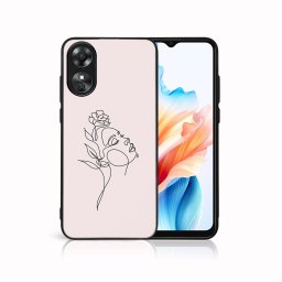 PROTEMIO MY ART Védőburkolat a Oppo-hoz A38 ROSE GIRL (198)