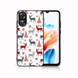 PROTEMIO MY ART Karácsonyi kivitelű borító Oppo A38 DEER (068)