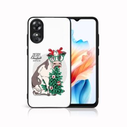 PROTEMIO MY ART Karácsonyi kivitelű borító Oppo A38 VIDÁM CHRISTMAS (074)
