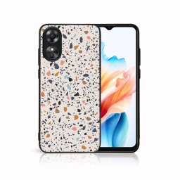 PROTEMIO MY ART Védőburkolat a Oppo-hoz A38 BEIGE TERRAZZO (162)