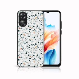 PROTEMIO MY ART Védőburkolat a Oppo-hoz A38 GREY TERRAZZO (163)