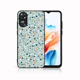 PROTEMIO MY ART Védőburkolat: Oppo A38 BLUE TERRAZZO (164)