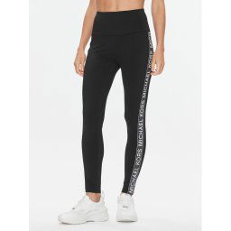MICHAEL Michael Kors Leggings Logo Tape MF330IH1RE Fekete Slim Fit
