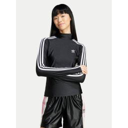 adidas Blúz adicolor 3-Stripes IZ3200 Fekete Slim Fit