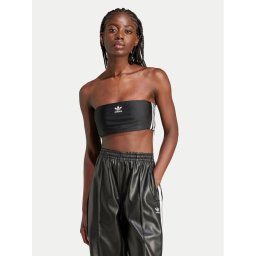 adidas Felső 3-Stripes Tube IX7823 Fekete Slim Fit