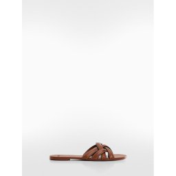 Mango Papucs Doblet 67015749 Barna