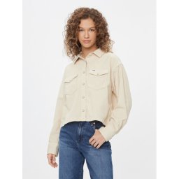 Wrangler Átmeneti kabát Boxy 112342669 Fehér Regular Fit