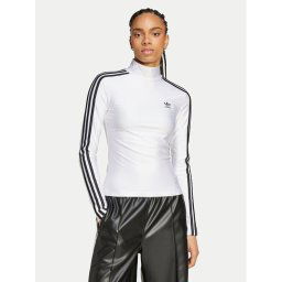 adidas Blúz adicolor 3-Stripes JG1535 Fehér Slim Fit