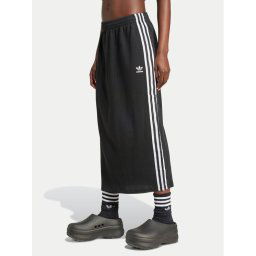 adidas Midi szoknya IY7279 Fekete Slim Fit