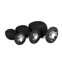 EasyToys Diamond - anál plug szett (fekete)