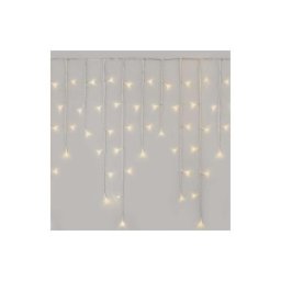 Led karácsonyi jégcsapok, 5 m, kültéri és beltéri, meleg fehér, távirányító, progr, időz. D4CW02 8592920095478