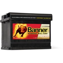 Banner Running Bull 12V 60Ah autó akkumulátor AGM 56001 jobb+