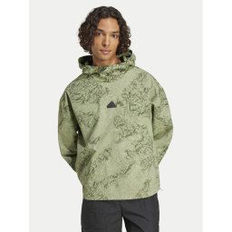 adidas Anorák City Escape IY1517 Zöld Loose Fit
