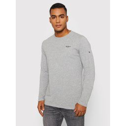 Pepe Jeans Hosszú ujjú Original Basic 2 Long N PM508211 Szürke Slim Fit