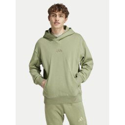 adidas Pulóver ALL SZN French Terry IY4156 Zöld Loose Fit