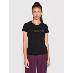 Patrizia Pepe Póló CM1419/J013-K103 Fekete Regular Fit