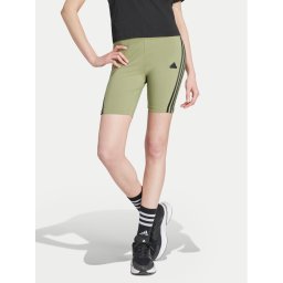 adidas Kerékpáros nadrág Future Icons 3-Stripes IY8109 Zöld Slim Fit