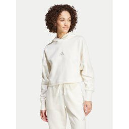 adidas Pulóver ALL SZN French Terry 3-Stripes IW1131 Fehér Regular Fit