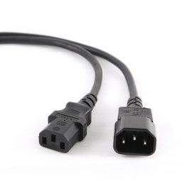 Gembird (PC-189-VDE) 1.8m fekete monitor tápkábel hosszabbító