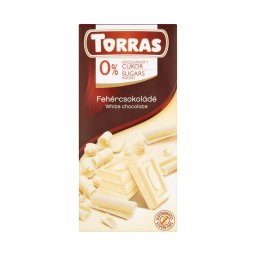 Torras fehércsokoládé édesítőszerrel 75g