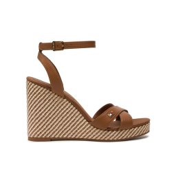 Tommy Hilfiger Szandál Im Raffia Sandal FW0FW08224 Barna