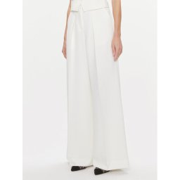 KARL LAGERFELD Palazzo nadrágok 240W1006 Fehér Relaxed Fit