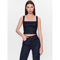 Guess Felső W3YP57 KBU70 Sötétkék Slim Fit