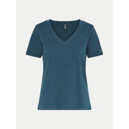 Pieces Póló Ria 17120455 Türkizkék Regular Fit